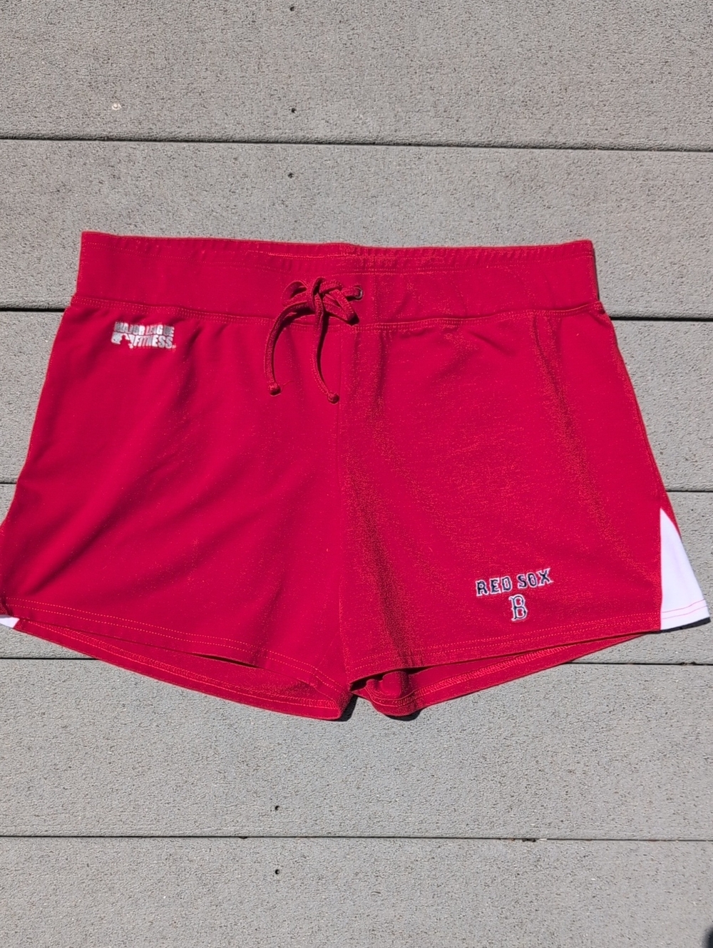 Major League Fitness Boston Red Sox Womens Tie Waist Shorts